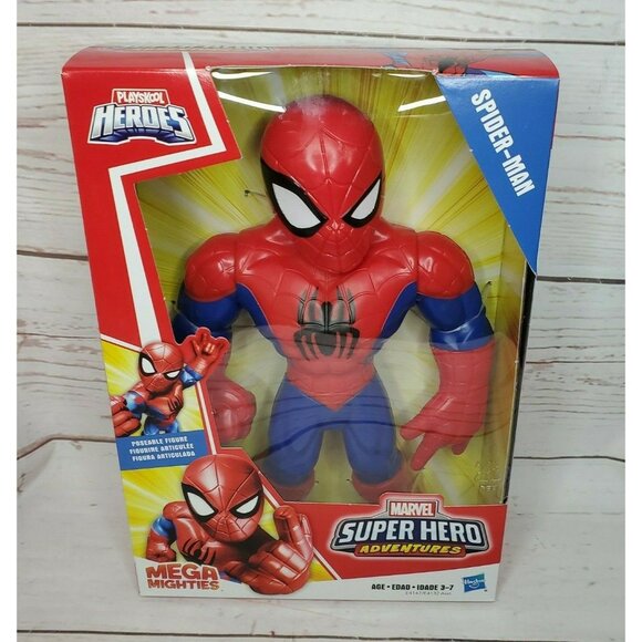 Marvel Super Hero Adventures Mega Mighties Spider Man & Captain America Bundle - Picture 3 of 12